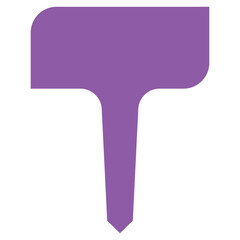 Garden plant label vector cartoon illustration isolated on a white background.