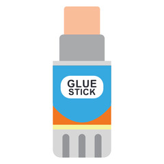 School glue stick icon vector cartoon illustration isolated on a white background.
