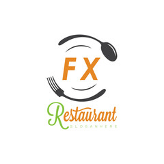 initial monogram logo With restaurant Culinary Circle shape Taste of Tradition logo design.

