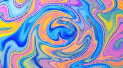 Obraz premium Vibrant swirling colors create a mesmerizing abstract pattern