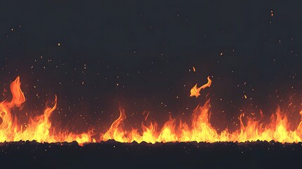 Enigmatic blaze with ethereal sparks against a dark and smoky backdrop