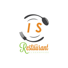 initial monogram logo With restaurant Culinary Circle shape Taste of Tradition logo design.
