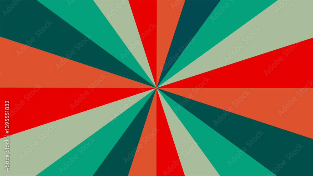 Aufkleber retro spiral colorful background starburst geometric radial pattern. circus or carnival rays backgro