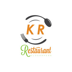 initial monogram logo With restaurant Culinary Circle shape Taste of Tradition logo design.
