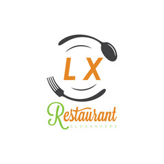 initial monogram logo With restaurant Culinary Circle shape Taste of Tradition logo design.
