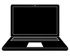 Laptop Vector Silhouettes & SVG Icons | Technology & Office Digital Designs & Crafts