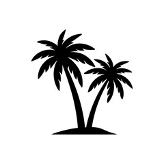 Obraz premium palm tree silhouette