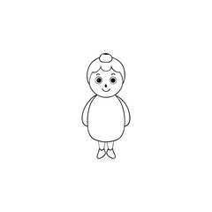 coloring book cartoon vector  on white background 