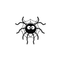 Obraz premium vector illustration of a cartoon spider