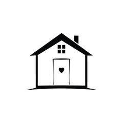house icon isolated on white