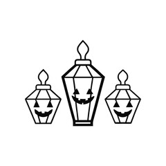lantern with a lamp