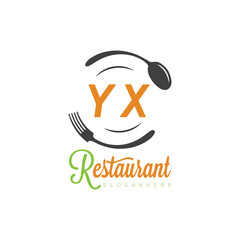 initial monogram logo With restaurant Culinary Circle shape Taste of Tradition logo design.
