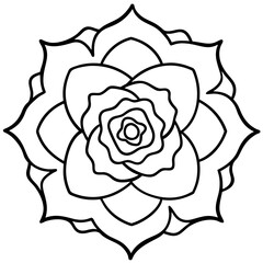 Elegant line art flower illustration, featuring a minimalist and hand-drawn floral design. Perfect for botanical prints, tattoo designs, nature-themed branding, packaging, wedding invitations, wall ar