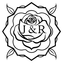 Elegant line art flower illustration, featuring a minimalist and hand-drawn floral design. Perfect for botanical prints, tattoo designs, nature-themed branding, packaging, wedding invitations, wall ar