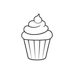 cupcake vector illustration