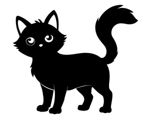 Kitten Vector Silhouettes & SVG Icon