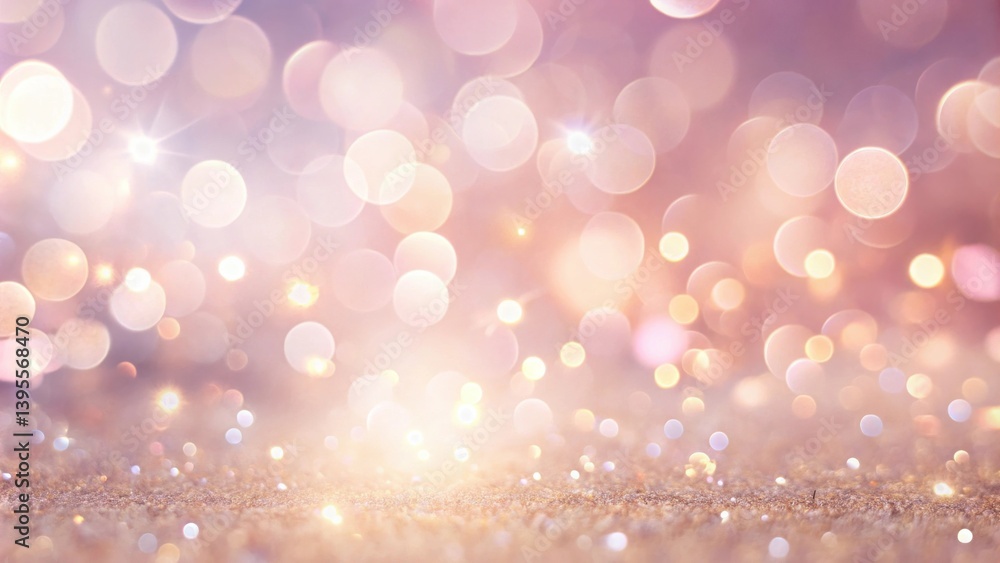 Wall mural abstract sparkling background with shimmering lights and glittering surface