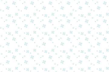 Monochrome simple blue snowflakes White transparent background Seamless vector pattern Packaging Wrapping paper Textile design Typography Winter holiday December mood New Year Christmas Xmas season
