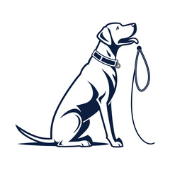 Dog Surfing Wave Logo Stylized Animal and Ocean Vector Illustration .