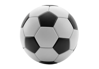 Obraz premium Isolated Classic Black White Soccer Ball Leather Texture