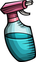Cartoon funny Transparent Trigger Spray Bottle for Cleaning