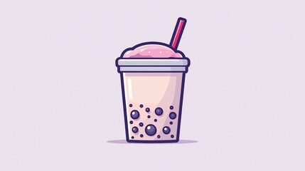 Pastel Drink in Disposable Cup