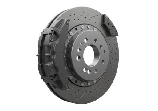 Isolated High-Performance Brake Disc and Caliper