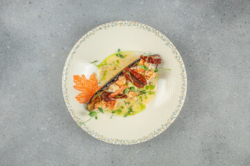 baked eggplant with tomato cheese and shrimp, Italian eggplant with mozzarella baking dish