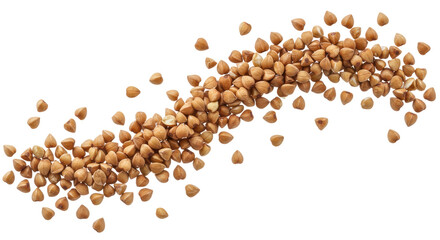 Isolated Buckwheat Close Texture Top View Isolated