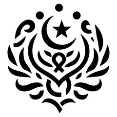 Radiant Islamic floral mandala crafted with timeless artistic abstract harmony