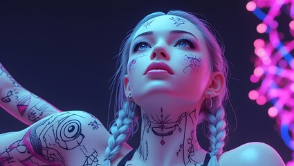 pink woman