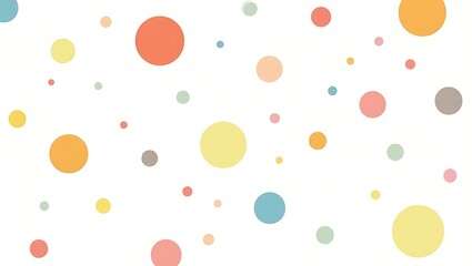 Pastel circles abstract background design soft color palette playful dots simple pattern minimalist