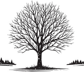 Fototapeta premium tree illustration