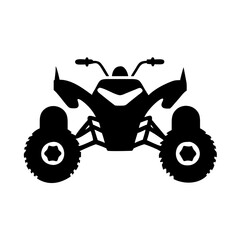 quad bike icon, quad bike silhouette vector illustration-simple silhouette illustration of quad bike, perfect for quad bike logos and icons
