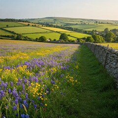landscape with fields.