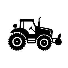 tractor icon, tractor silhouette vector illustration-simple silhouette illustration of tractor, perfect for tractor logos and icons
