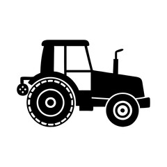 tractor icon, tractor silhouette vector illustration-simple silhouette illustration of tractor, perfect for tractor logos and icons