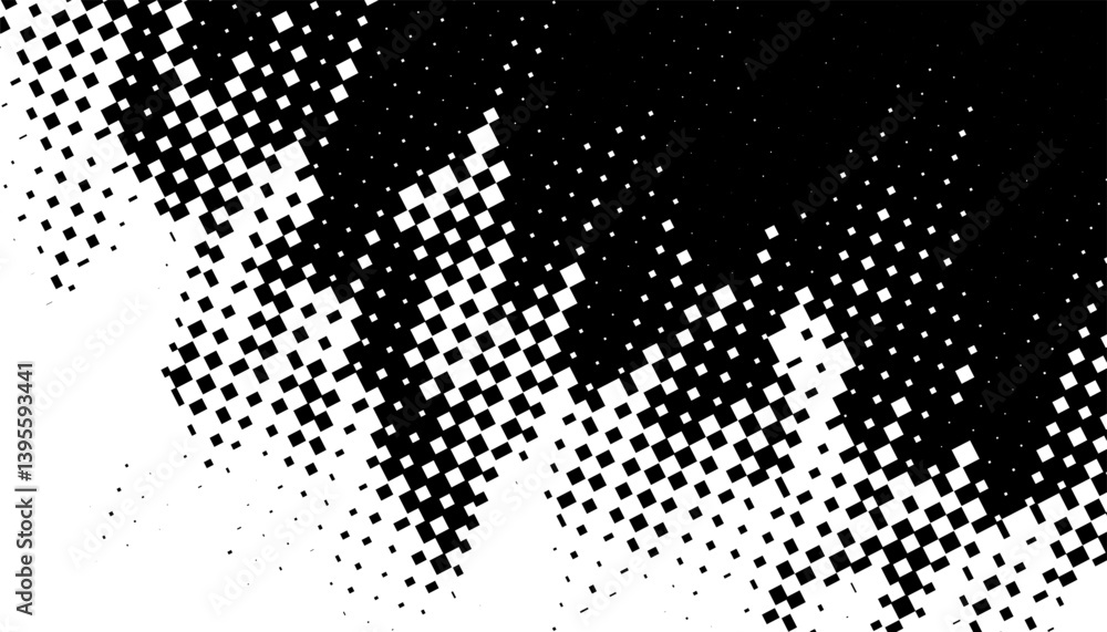 Poster smooth transition of geometric pattern with halftone effect for sporty and modern background. vector