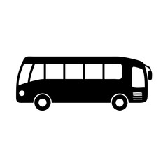 bus icon, bus silhouette vector illustration-simple silhouette illustration of bus, perfect for bus logos and icons