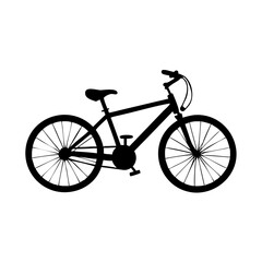 Fototapeta premium bicycle icon, bicycle silhouette vector illustration-simple silhouette illustration of bicycle, perfect for bicycle logos and icons