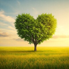 lonely tree in the field