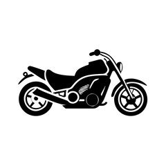 Fototapeta premium motorcycle icon, motorcycle silhouette vector illustration-simple silhouette illustration of motorcycle, perfect for motorcycle logos and icons