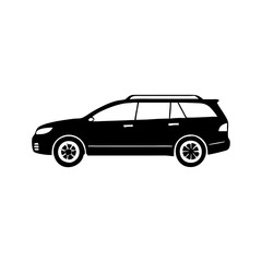 station wagon icon, station wagon silhouette vector illustration-simple silhouette illustration of station wagon, perfect for station wagon logos and icons