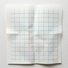 white sheet of paper on white background