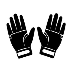 driving gloves icon, driving gloves silhouette vector illustration-simple silhouette illustration of driving gloves, perfect for driving gloves logos and icons