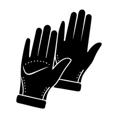 driving gloves icon, driving gloves silhouette vector illustration-simple silhouette illustration of driving gloves, perfect for driving gloves logos and icons