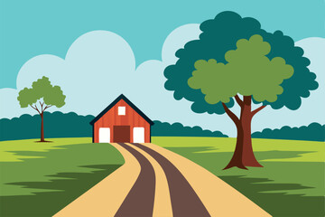 a-quiet-country-road-lined-with-tall-oak-trees