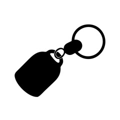 keychains icon, keychains silhouette vector illustration-simple silhouette illustration of keychains, perfect for keychains logos and icons