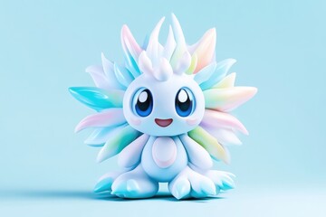 Obraz premium Cute, pastel, 3D creature
