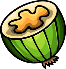 Doodle cartoon funny feijoa